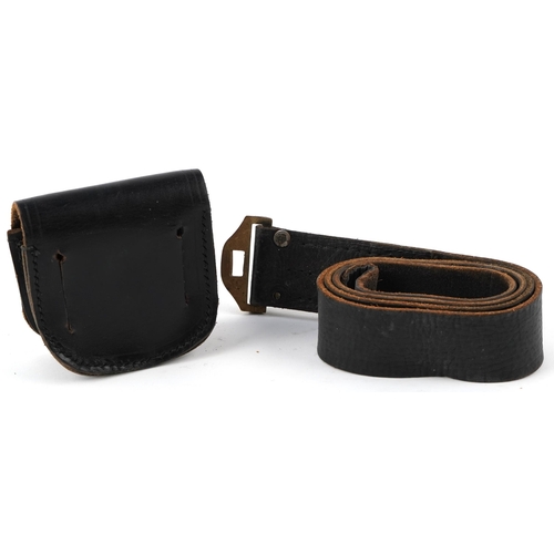 2624 - Military interest despatch rider's leather belt