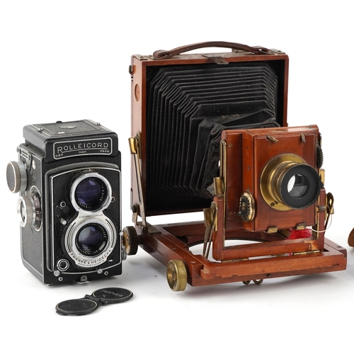 1469 - Three vintage cameras - Thornton Pickard play camera, Rolleicord and Rolleiflex