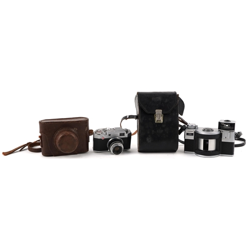 1473 - Two vintage cameras - Konair Ruby and a Russian example