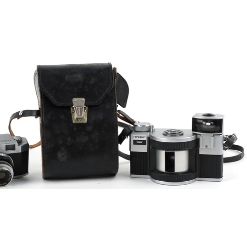 1473 - Two vintage cameras - Konair Ruby and a Russian example