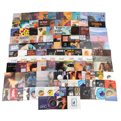 648 - Collection of predominantly '60s and '70s rock and pop vinyl LP records together with a small collec... 