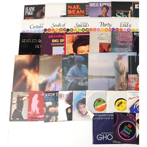 648 - Collection of predominantly '60s and '70s rock and pop vinyl LP records together with a small collec... 