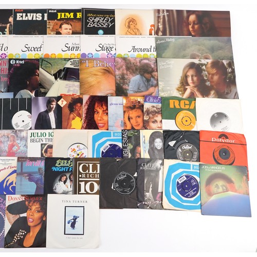 648 - Collection of predominantly '60s and '70s rock and pop vinyl LP records together with a small collec... 