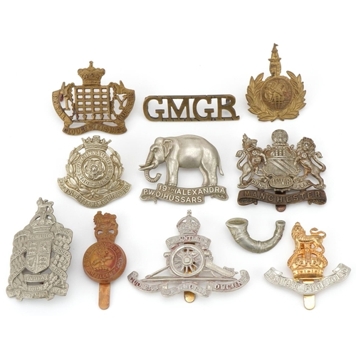 2564 - Eleven military interest cap badges including GMGR, Military Foot Police and Royal Gloucestershire H... 