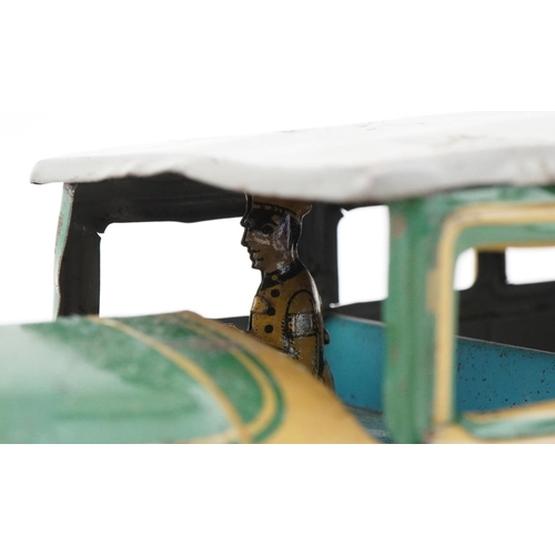 2004 - Early 20th century German tinplate limousine by Tipp & Co finished in grey and green, 27cm in length