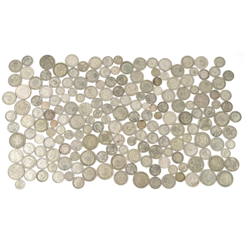 2119 - Large quantity of pre 1947 silver coins including half crowns, florins, shillings and sixpences, wei... 