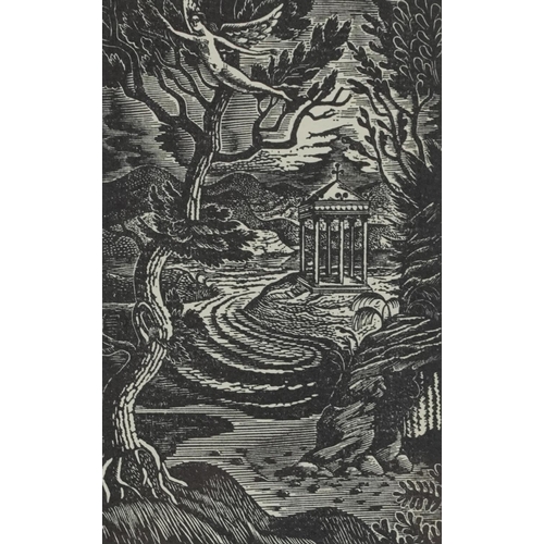 3563 - Eric Ravilious - Elm Angel, woodblock engraving printed by Curwen Press for Faber & Faber 1930, fram... 