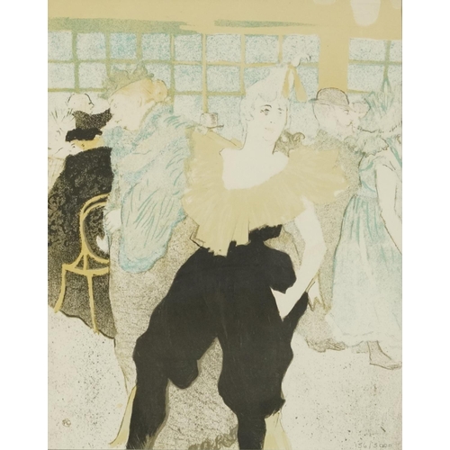 3614 - Henri de Toulouse-Lautrec - The Clown Cha-U-Kao, edition print 156/5000, framed and glazed, 38cm x 3... 