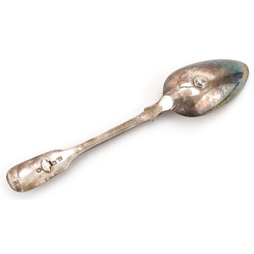 451 - Victorian silver apothecary spoon, incomplete hallmarks, 17.5cm in length, 45.6g