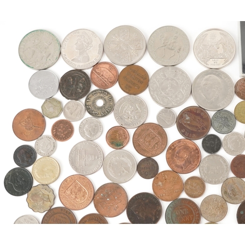 2136 - 18th century and later world coinage including crowns, Kennedy half dollars, 1951 Festival of Britai... 