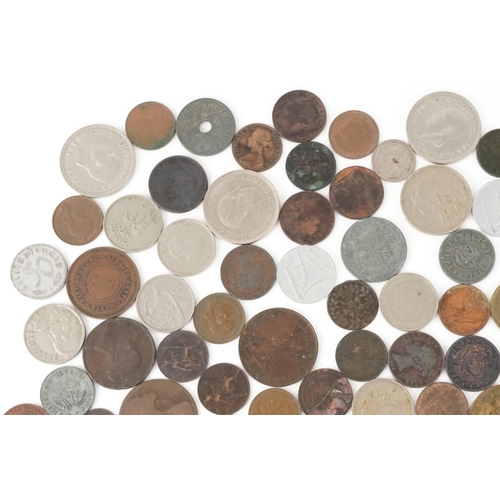 2137 - 18th century and later British and world coinage including farthings and South Africa, some silver