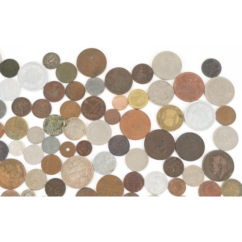 2137 - 18th century and later British and world coinage including farthings and South Africa, some silver