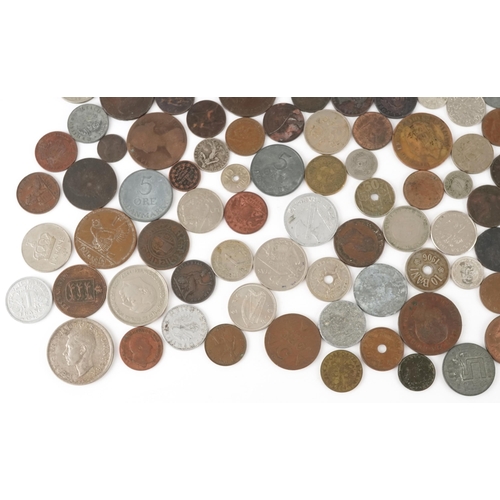 2137 - 18th century and later British and world coinage including farthings and South Africa, some silver