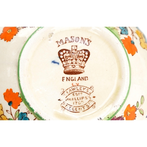 557 - Mason's ironstone dinner and teaware pattern number C2639, retailed by Lawleys, Regent Street includ... 