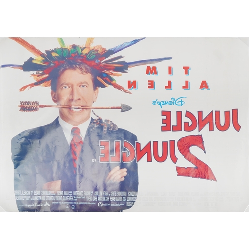 2423 - Four vintage film posters, Absolute Power, Don Juan, Jumping Jack Flash, Jungle 2 Jungle and a large... 