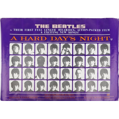 657 - Three Music interest posters, The Beatles, A Hard Day's Night printed by Stafford & Co Nottingham an... 