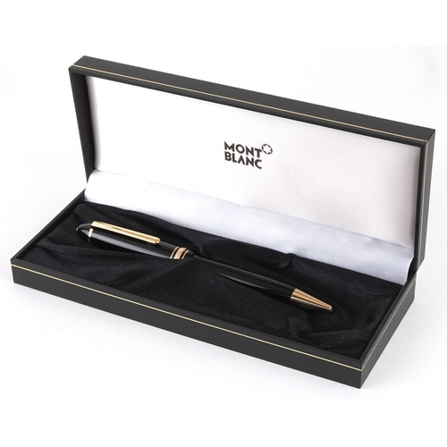 167 - Montblanc Meisterstück ballpoint pen with box and personal Montblanc guide