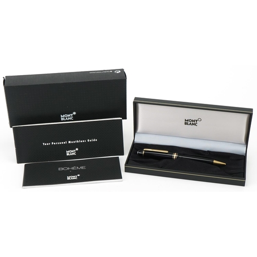 167 - Montblanc Meisterstück ballpoint pen with box and personal Montblanc guide