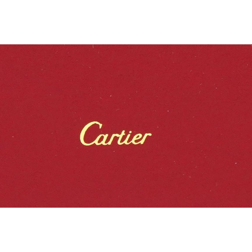 174 - Les Must de Cartier, silver bark design fountain pen with a Cartier box and certificate numbered 916... 