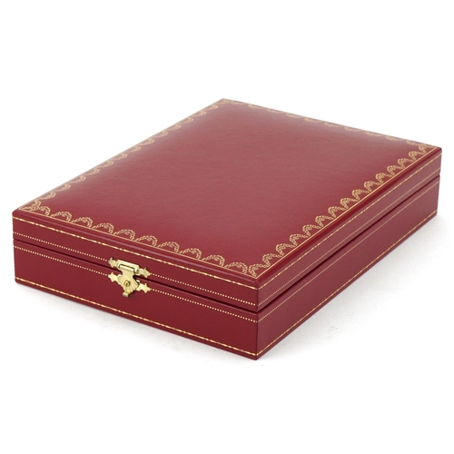 172 - Cartier, boxed set - ballpoint pen, propelling pencil and key chain