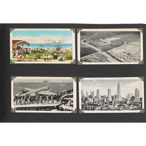 2431 - Early 20th century and later postcards and photographs, some military, arranged in two albums includ... 