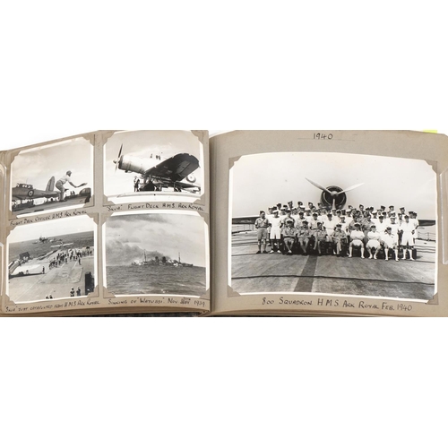 2431 - Early 20th century and later postcards and photographs, some military, arranged in two albums includ... 