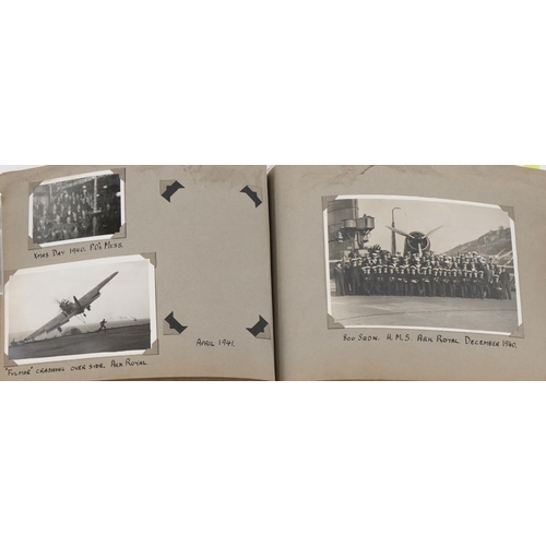 2431 - Early 20th century and later postcards and photographs, some military, arranged in two albums includ... 