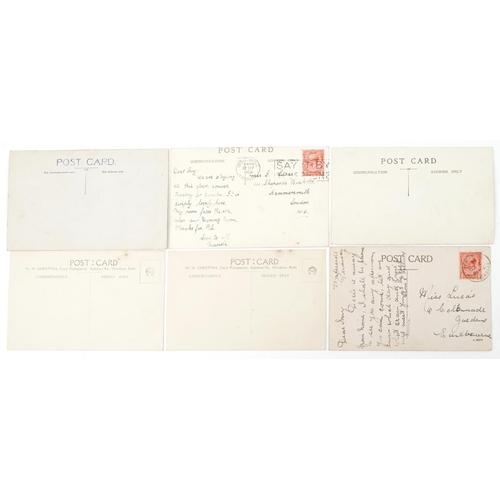 2447 - Six early 20th century and later postcards and photographs, some military and naval including naval ... 