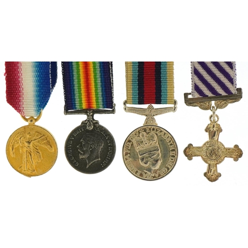 2616 - Four British military interest decorative dress medals with ribbons