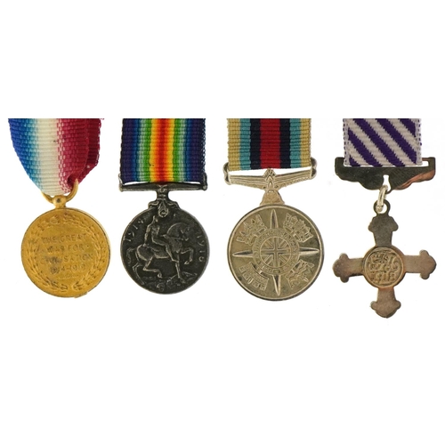 2616 - Four British military interest decorative dress medals with ribbons