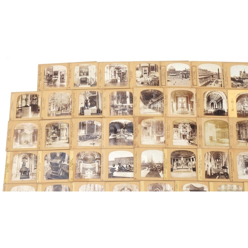 2443 - Group of approximately fifty five stereoscopic viewing cards, predominantly of continental interior ... 