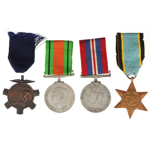 2520 - Three British military World War II medals including The Africa Crew Europe Star and a Wakefield RAF... 