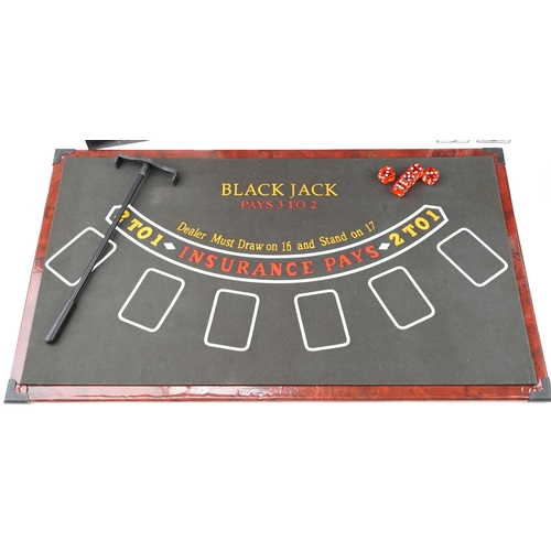 2042 - Casino games compendium including roulette and Black Jack, 73cm in length