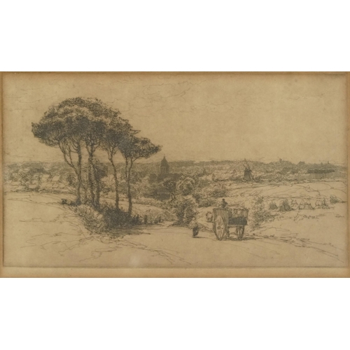 3467 - Alfred Bladen - Wightwick Compton, early 20th century British school woodblock print edition 8/100, ... 