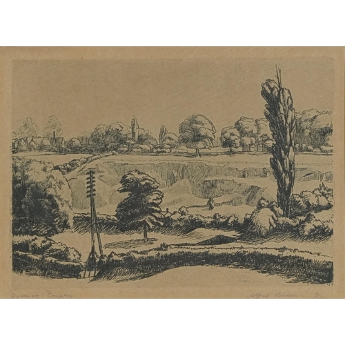 3467 - Alfred Bladen - Wightwick Compton, early 20th century British school woodblock print edition 8/100, ... 