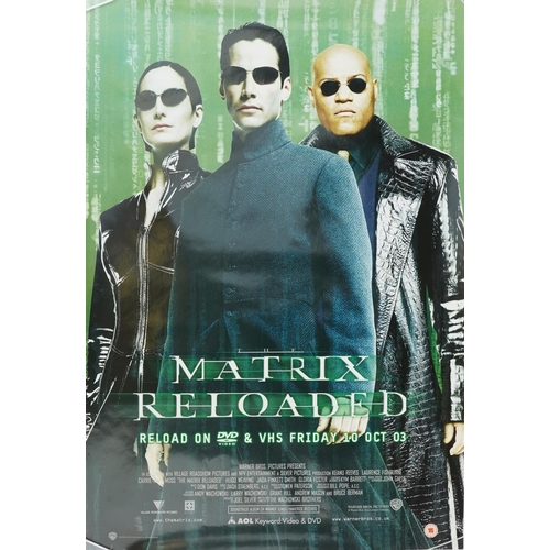 2420 - Collection of variously sized film posters, predominantly from early 2000s including Matrix Reloaded... 