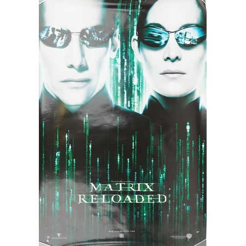 2420 - Collection of variously sized film posters, predominantly from early 2000s including Matrix Reloaded... 