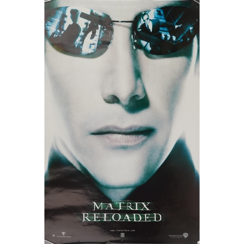 2420 - Collection of variously sized film posters, predominantly from early 2000s including Matrix Reloaded... 