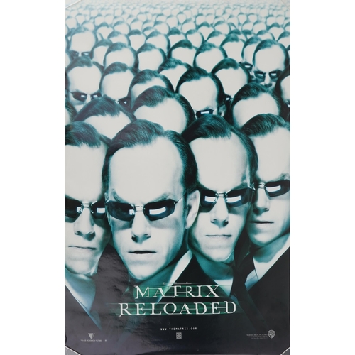 2420 - Collection of variously sized film posters, predominantly from early 2000s including Matrix Reloaded... 