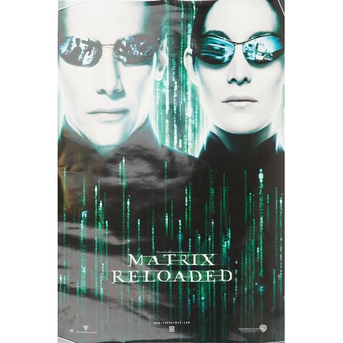 2420 - Collection of variously sized film posters, predominantly from early 2000s including Matrix Reloaded... 