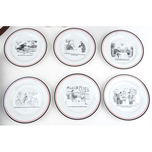 1199 - Mixed group of collector's items to include a set of six assorted cheese plates by The New Yorker, l... 