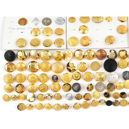 2577 - Collection of 20th century reproduction military buttons and cufflinks, some cased, by Firmin & Sons... 