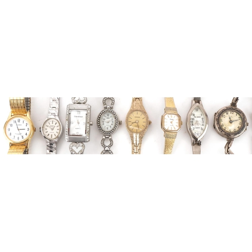 3347 - Collection of eight ladies bracelet wristwatches