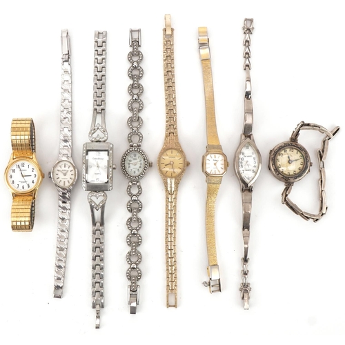 3347 - Collection of eight ladies bracelet wristwatches