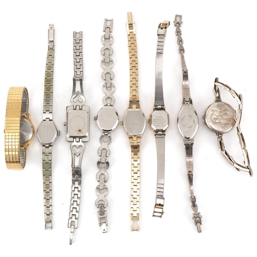 3347 - Collection of eight ladies bracelet wristwatches