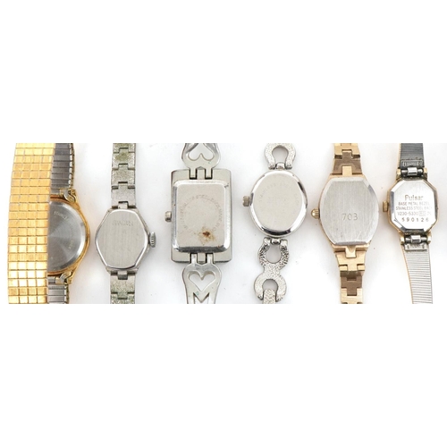 3347 - Collection of eight ladies bracelet wristwatches