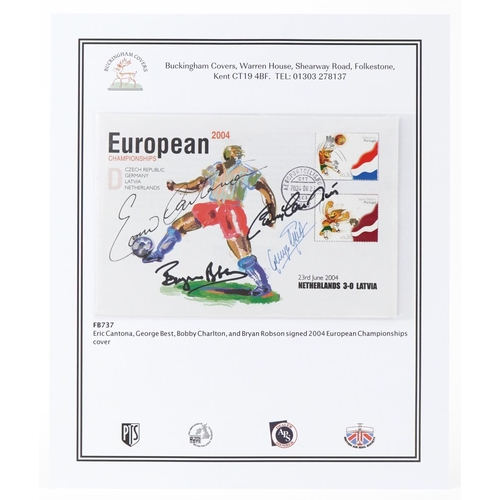 2265 - Buckingham Covers, signed covers of the 2004 European Championships bearing the signatures of Eric C... 