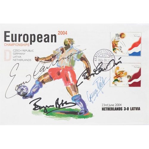 2265 - Buckingham Covers, signed covers of the 2004 European Championships bearing the signatures of Eric C... 