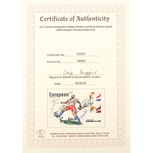 2265 - Buckingham Covers, signed covers of the 2004 European Championships bearing the signatures of Eric C... 