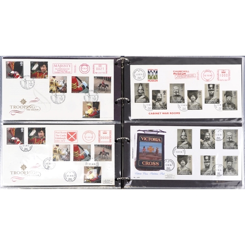 2291 - First day covers and presentation packs arranged in albums, some first day covers with celebrity sig... 